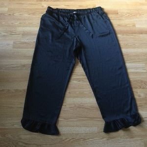 Victoria’s Secret Black Polyester Pajama Pants XL Lounge/ Sleepwear